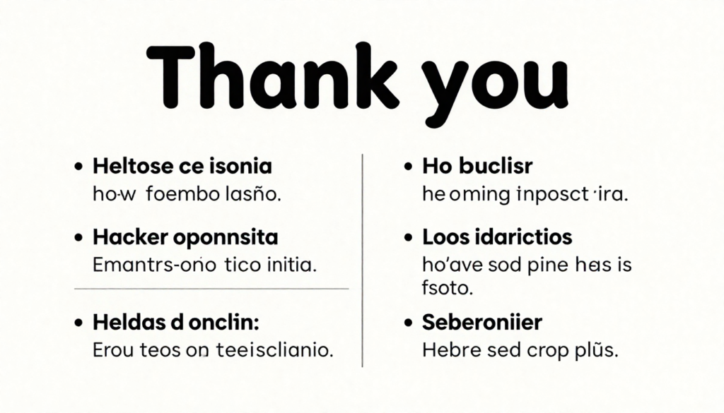 Thank You in Spanish